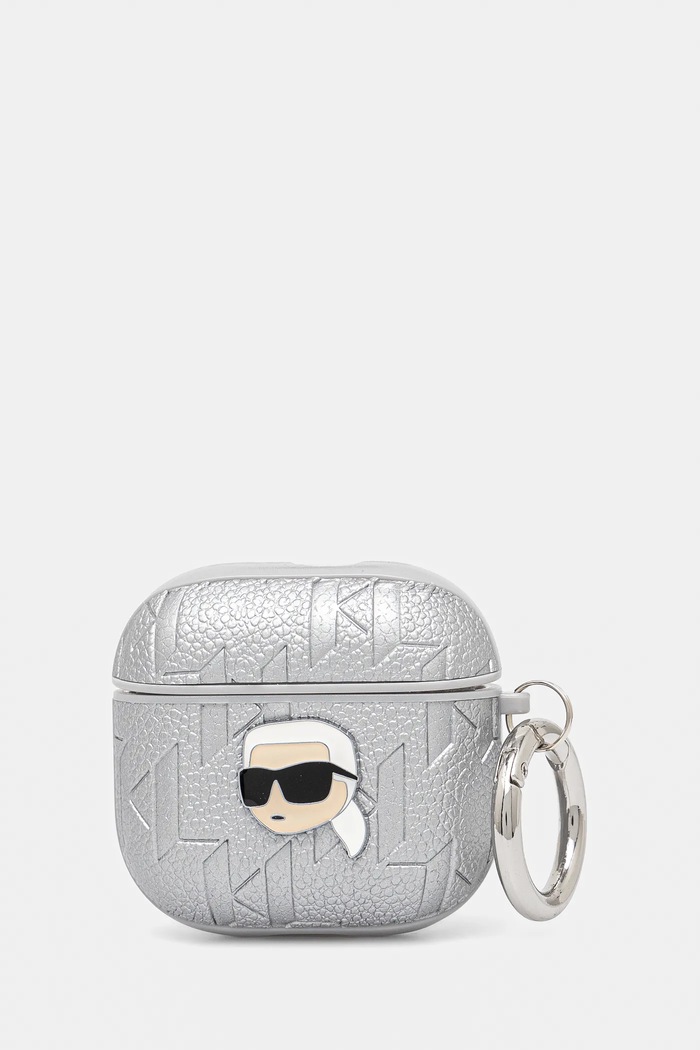 Кейс за airpod Karl Lagerfeld AirPods 4 сребърен KLA4PGKIPS