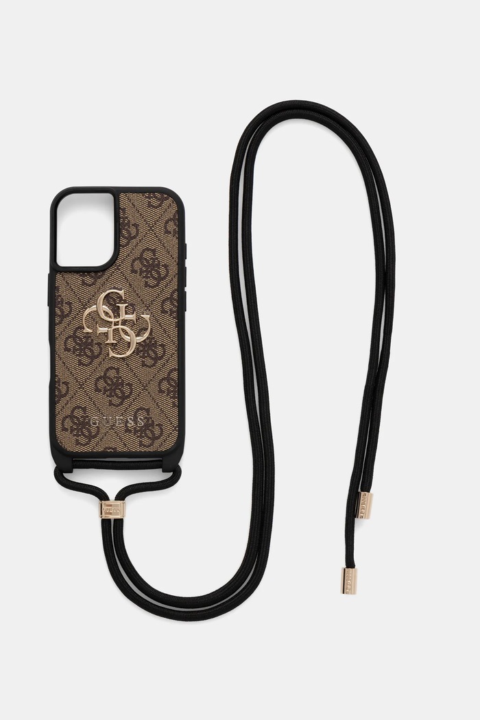 Guess telefon tok iPhone 16 telefonhoz barna GUHCP16SP4GMGCRW