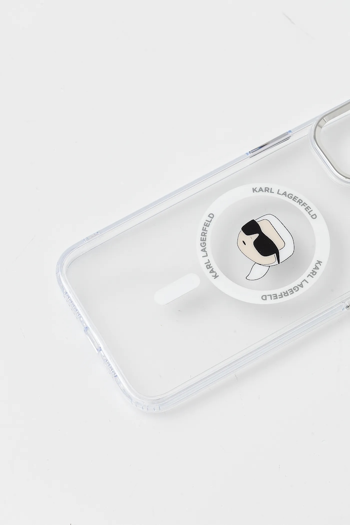 Karl Lagerfeld custodia per telefono iPhone 15 Plus KLHMP15MHLSKIH bianco AA00