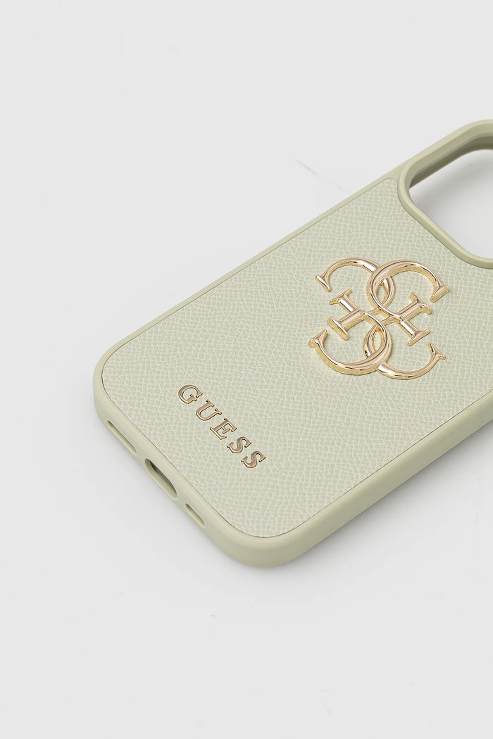 Puzdro na mobil Guess iPhone 16 Pro GUHCP16LPGT4MBN zelená AA00