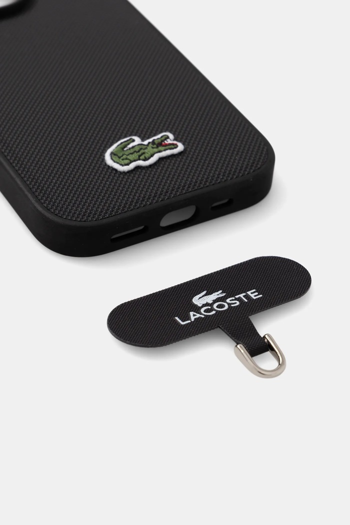 Puzdro na mobil Lacoste iPhone 16 Pro LCHMBCP16LPVCK čierna AA00
