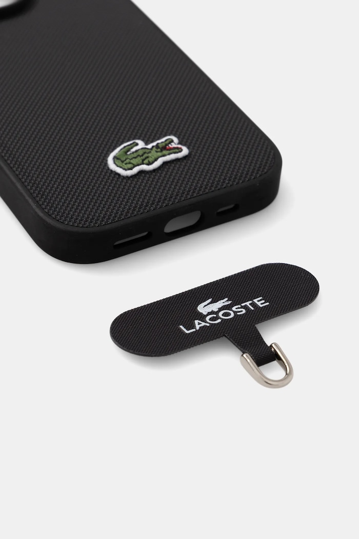 Puzdro na mobil Lacoste iPhone 16 Pro LCHMBCP16LPVCK čierna AA00