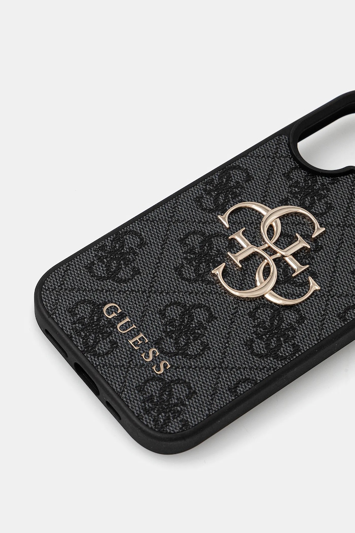Guess carcasă de telefon iPhone 16 GUHCP16S4GMGGR negru AA00