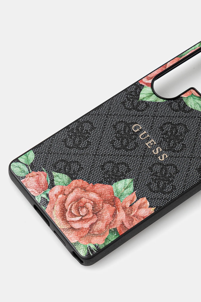 Puzdro na mobil Guess Samsung Galaxy S25 Ultra GUHMS25LP4ROPEMCK čierna AA00