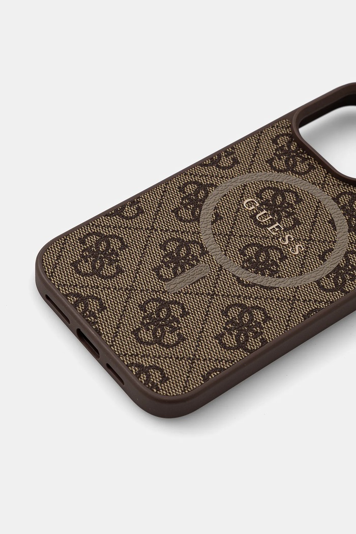 Obal na telefon Guess iPhone 16 Pro Max GUHMP16XG4GFRW hnědá AA00