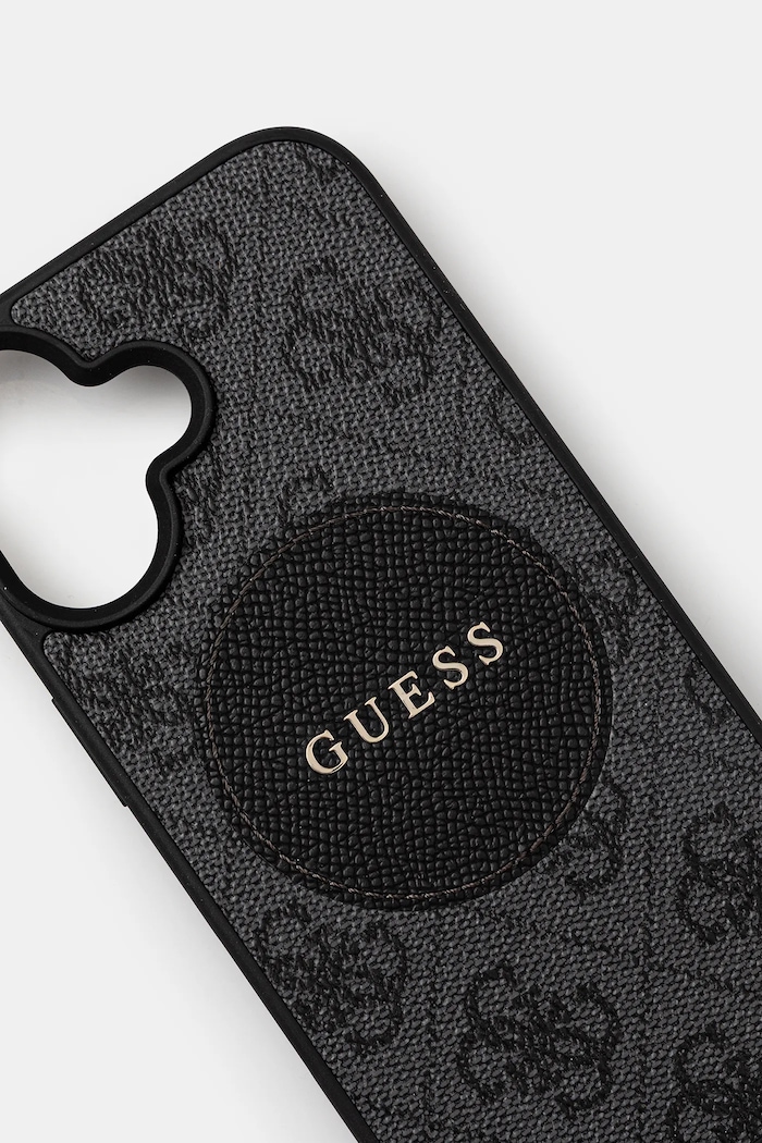 Pouzdro na telefon Guess iPhone 16 GUHMP16SP4PGRSGK černá AA00