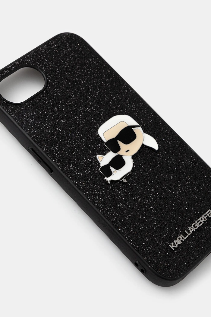 Karl Lagerfeld carcasă de telefon iPhone 16e KLHCPSE4PFGKCPK negru AA00