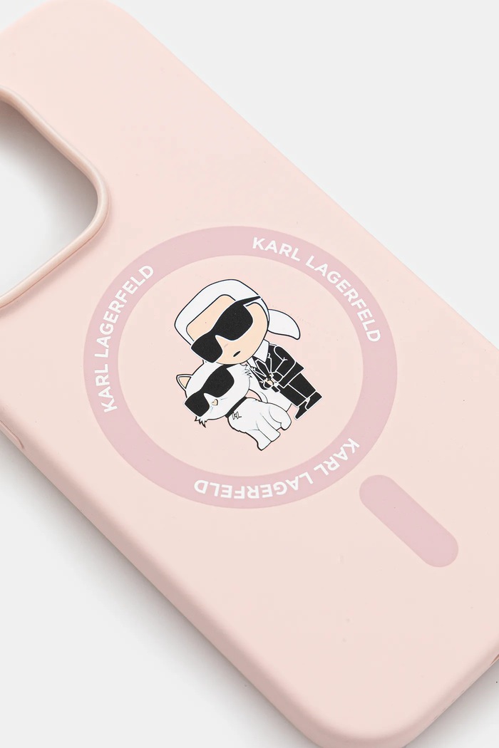 Karl Lagerfeld telefon tok iPhone 14 Pro KLHMP14LSCMKCRHP rózsaszín AA00