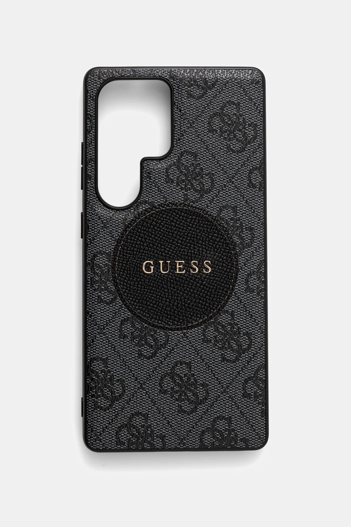 Puzdro na mobil Guess Samsung Galaxy S25 Ultra na mobil čierna GUHMS25LP4PGRSGK