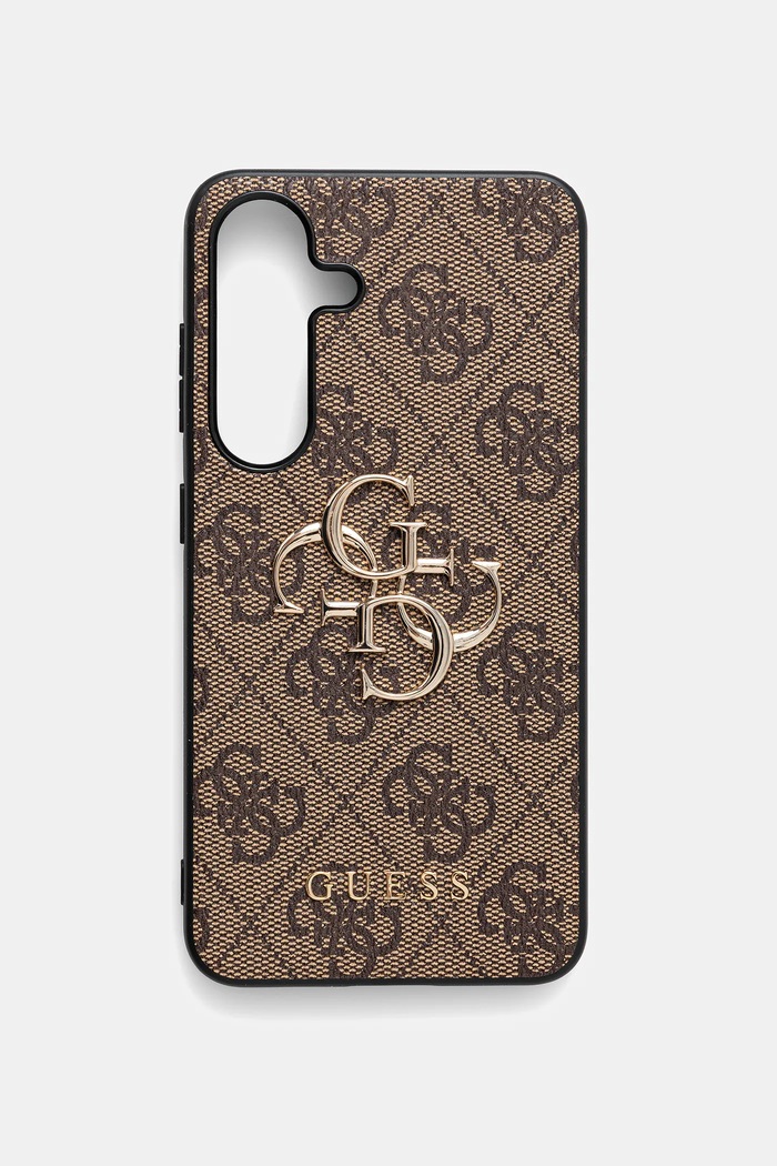 Puzdro na mobil Guess Samsung Galaxy S25 na mobil hnedá GUHCS25S4GMGBR