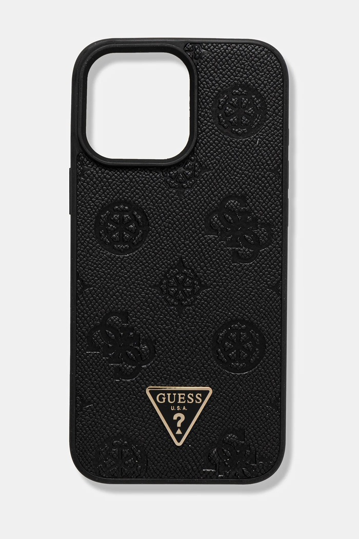 Obal na telefon Guess iPhone 16 Pro Max na mobil černá GUHMP16XPGBTMK