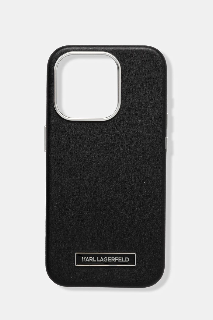 Θήκη κινητού Karl Lagerfeld iPhone 15 Pro για τηλέφωνο μαύρο KLHMP15LPGMSRPK