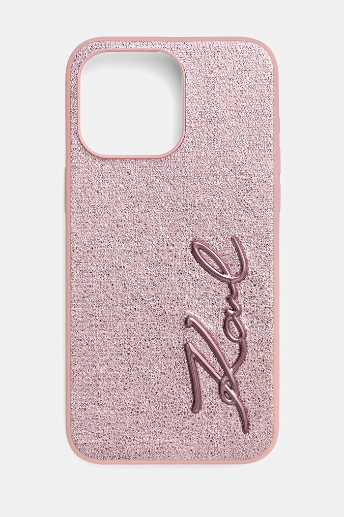 Puzdro na mobil Karl Lagerfeld iPhone 15 Pro Max na mobil ružová KLHCP15XPFMFBKMP