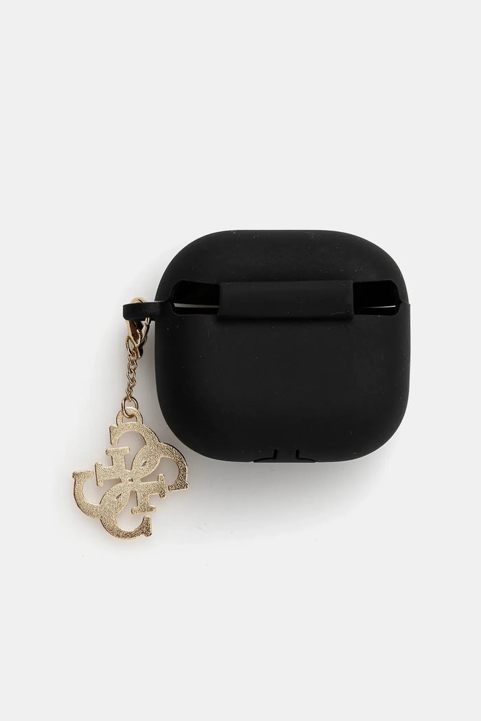 Pouzdro na sluchátka Guess AirPods 4 cover GUA4LECG4K černá AA00