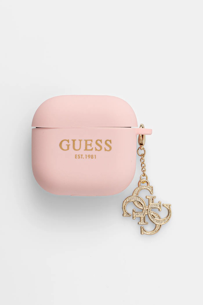 Guess Obal na slúchadlá Guess AirPods 4 cover ružová GUA4LECG4P