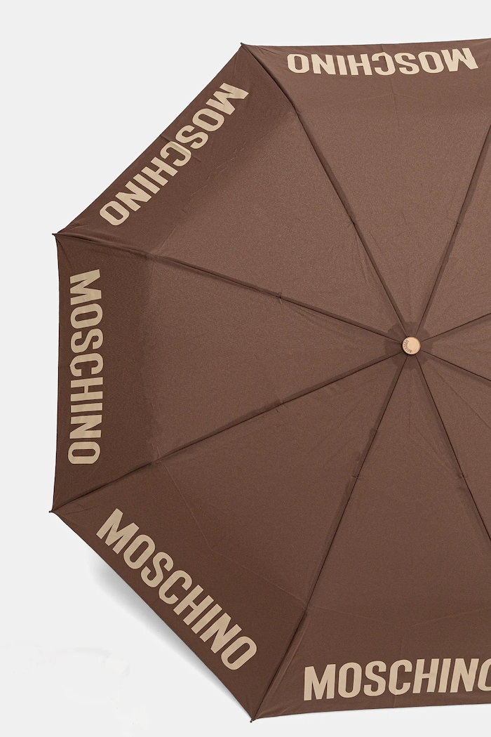 Doplňky Deštník Moschino 8064.openclose hnědá