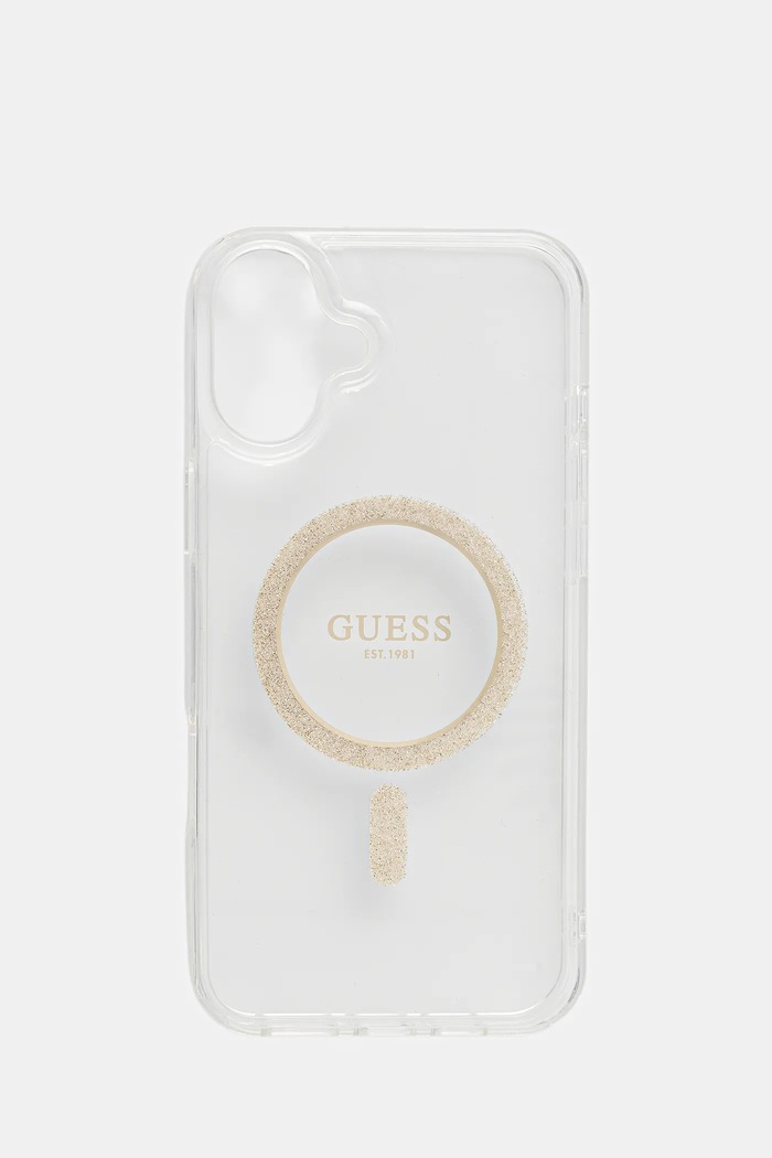 Guess husă pentru telefon iPhone 16 Plus 6.7" pentru telefon transparent GUHMP16MHFGERET