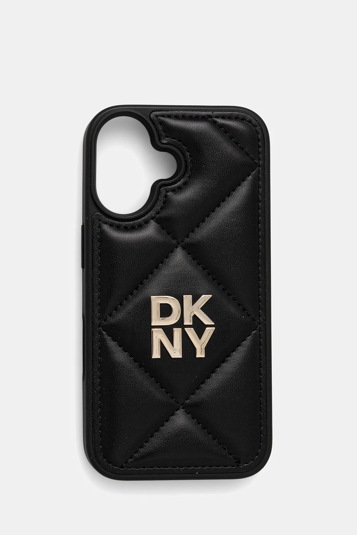 Dkny husă pentru telefon iPhone 16 6.1" pentru telefon negru DKHCP16SPQDSLK