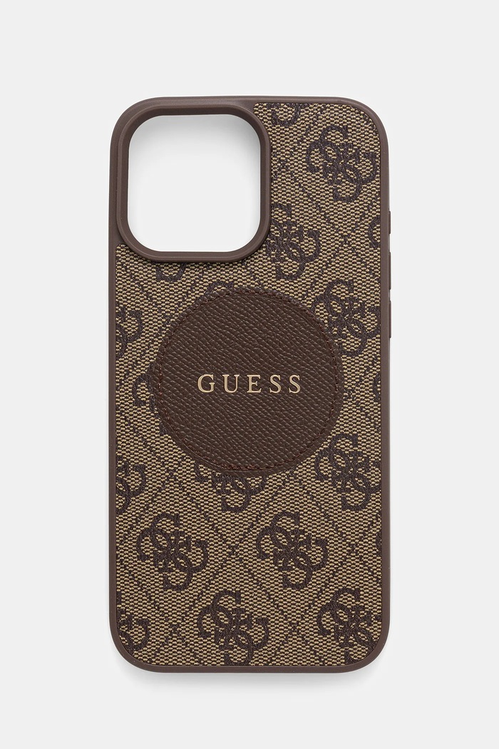 Θήκη κινητού Guess iPhone 16 Pro Max για τηλέφωνο καφέ GUHMP16XP4PGRSGW