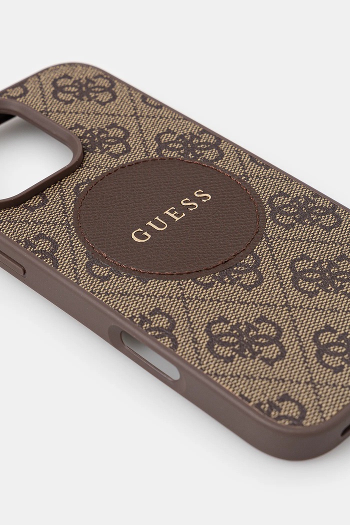 Θήκη κινητού Guess iPhone 16 Pro Max GUHMP16XP4PGRSGW καφέ AA00