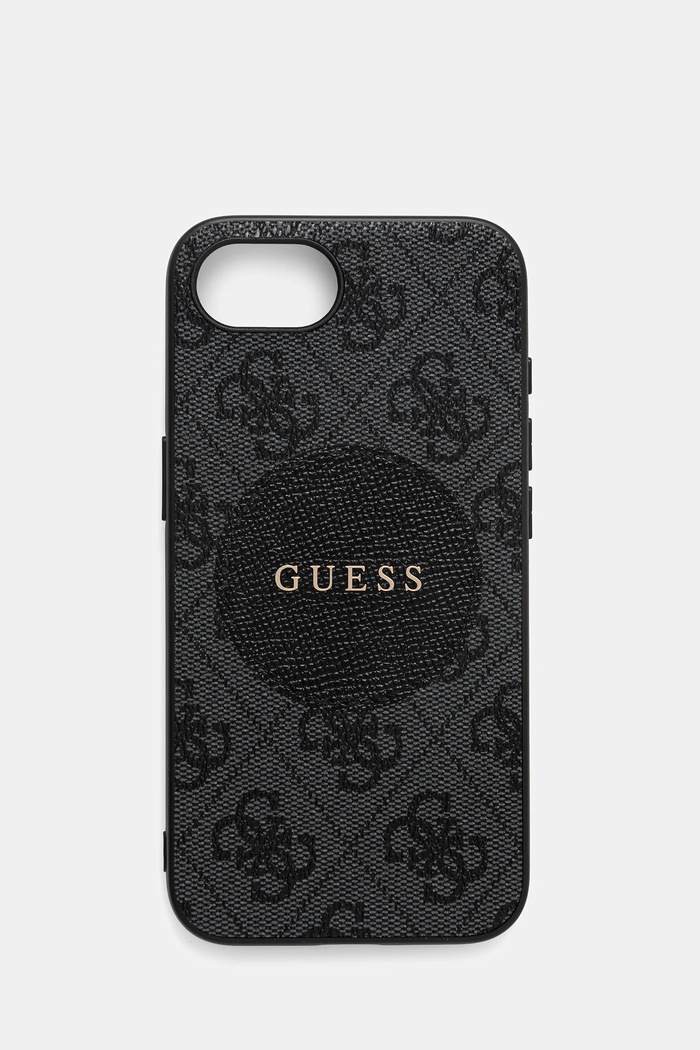 Puzdro na mobil Guess iPhone 16e na mobil čierna GUHMPSE4P4PGRSGK