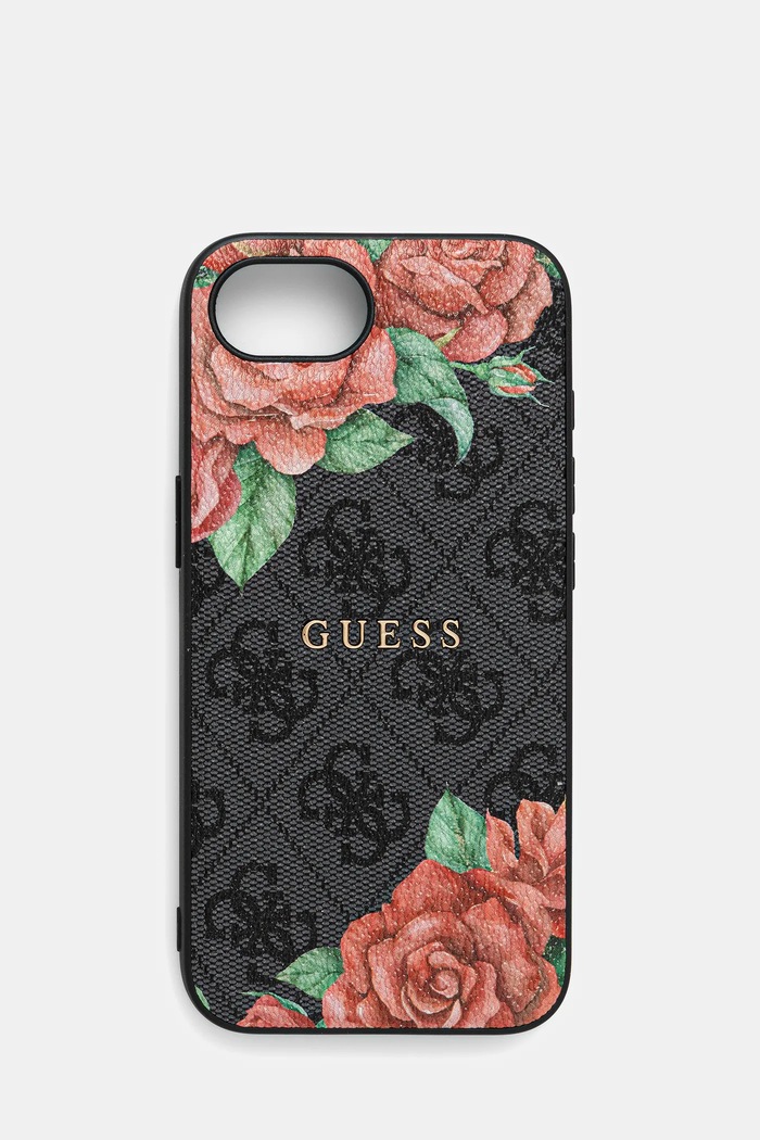 Puzdro na mobil Guess iPhone 16e na mobil čierna GUHMPSE4P4ROPEMCK