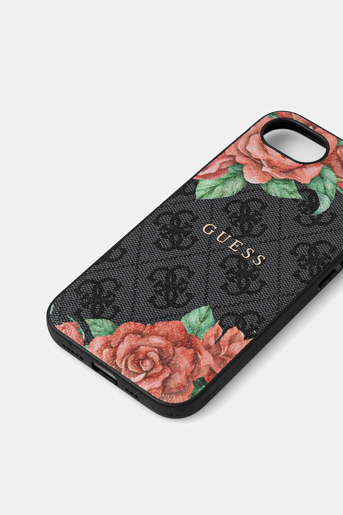 Puzdro na mobil Guess iPhone 16e GUHMPSE4P4ROPEMCK čierna AA00