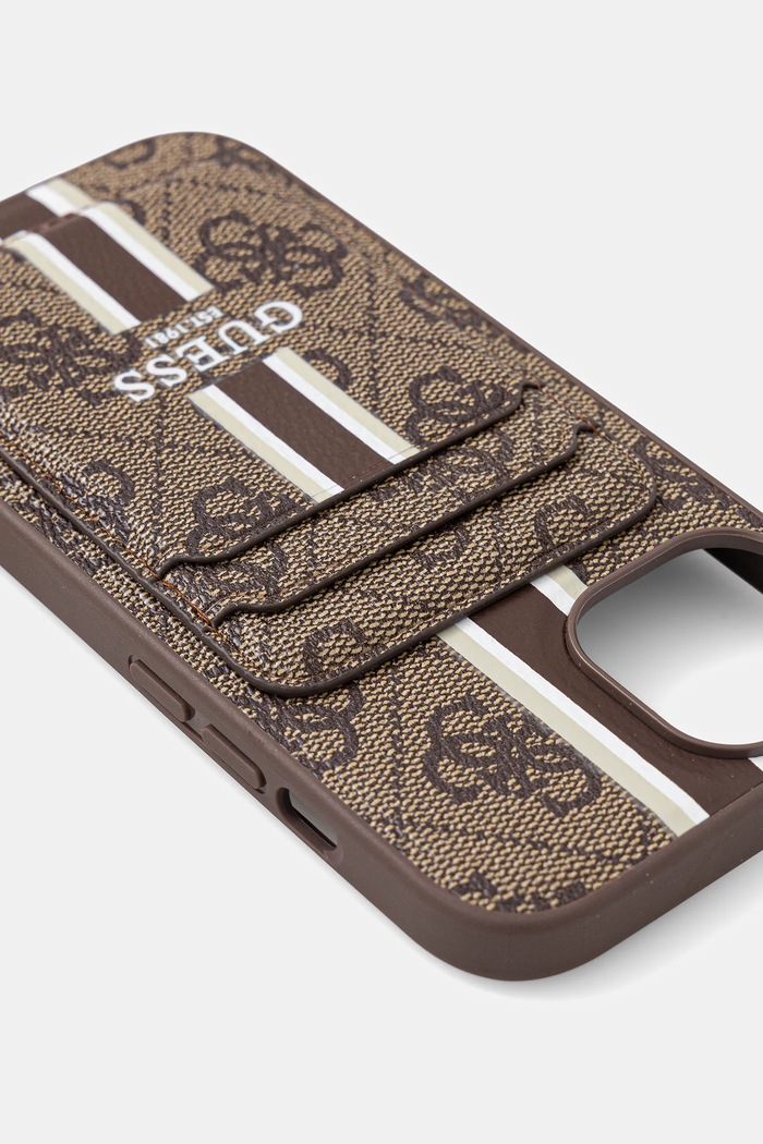 Puzdro na mobil Guess iPhone 15 GUBPHCP15SP4RPSW hnedá AA00