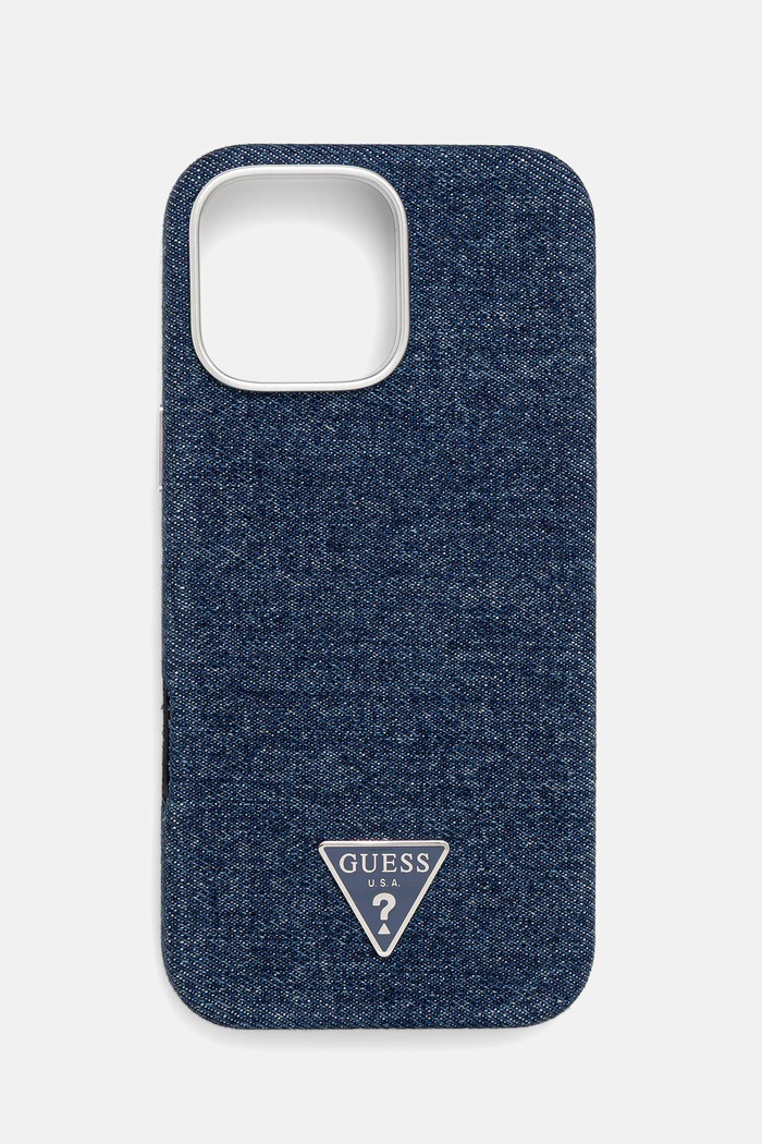 Guess husă pentru telefon iPhone 16 Pro Max pentru telefon albastru GUHMP16XRJFWTLB