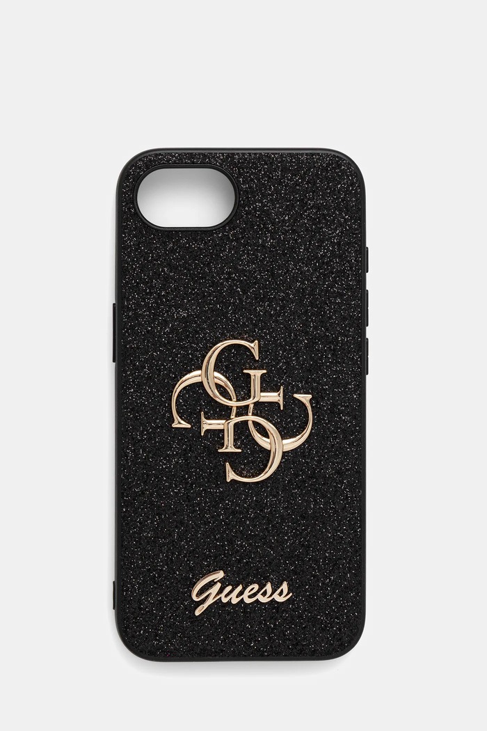 Puzdro na mobil Guess iPhone 16e na mobil čierna GUHCPSE4HG4SGK