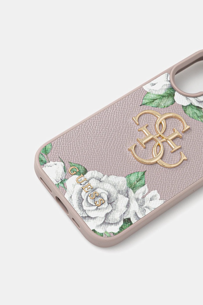 Puzdro na mobil Guess iPhone 16 GUHCP16SPGROP4MU fialová AA00