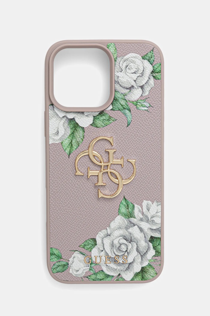 Guess husă pentru telefon iPhone 16 Pro Max pentru telefon violet GUHCP16XPGROP4MU
