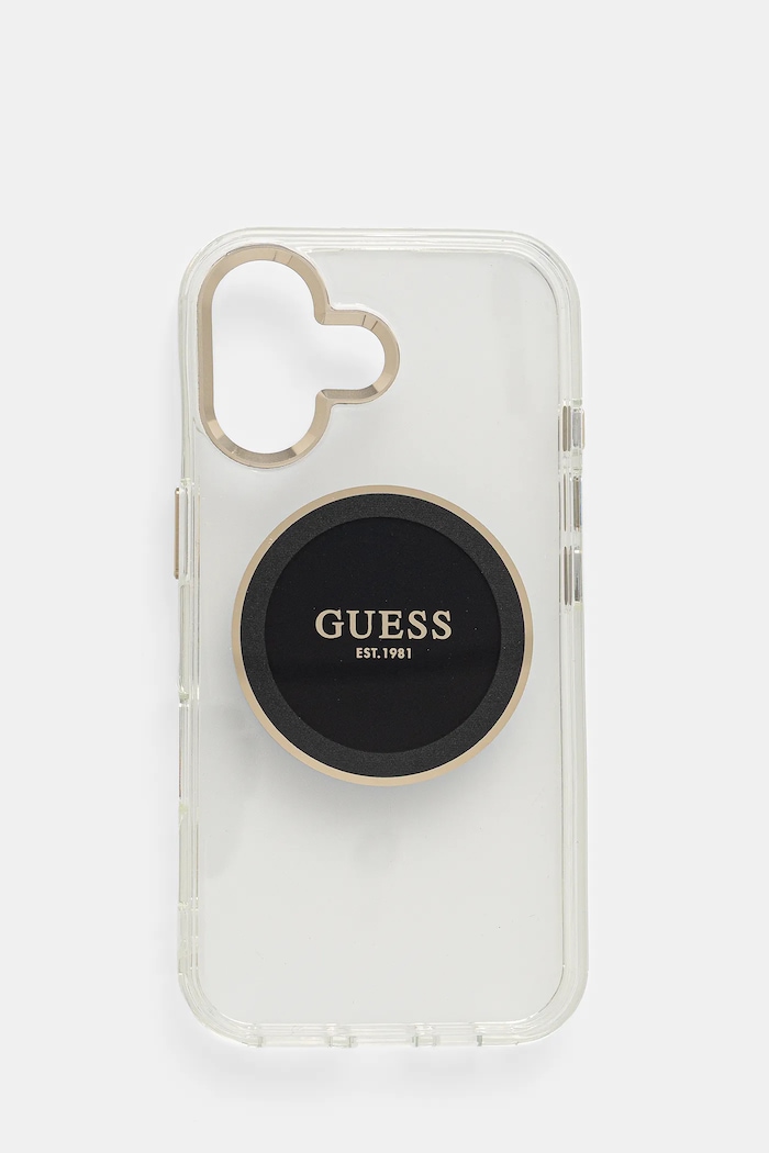 Guess husă pentru telefon iPhone 16 pentru telefon negru GUHMP16SHTDRCEDK