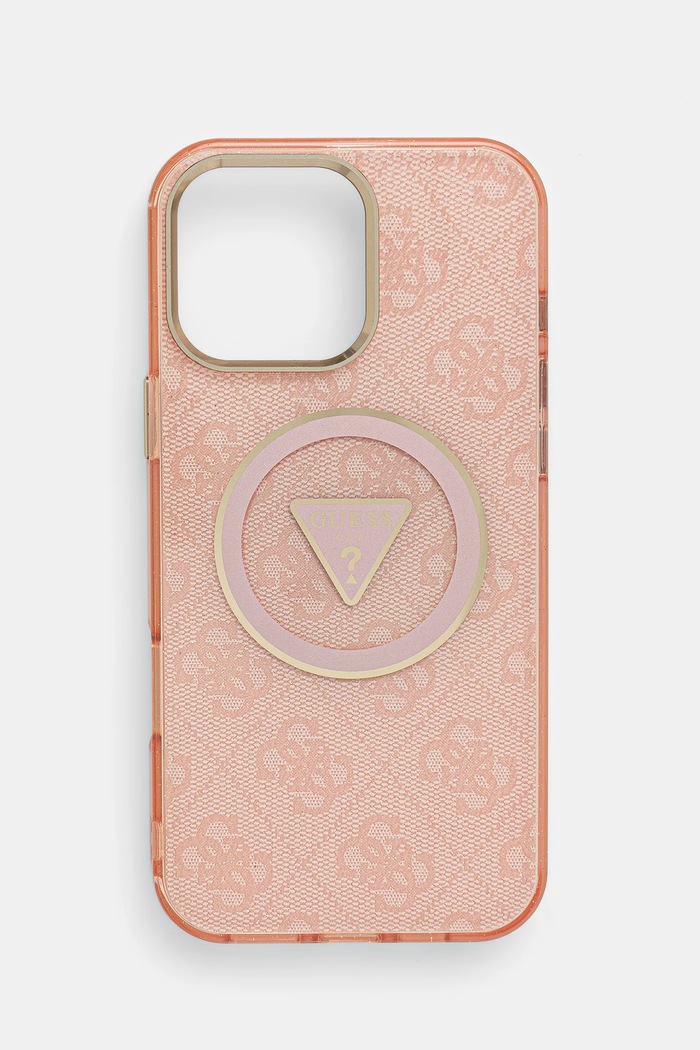 Guess husă pentru telefon iPhone 16 Pro Max pentru telefon roz GUHMP16XHG4PRTGP