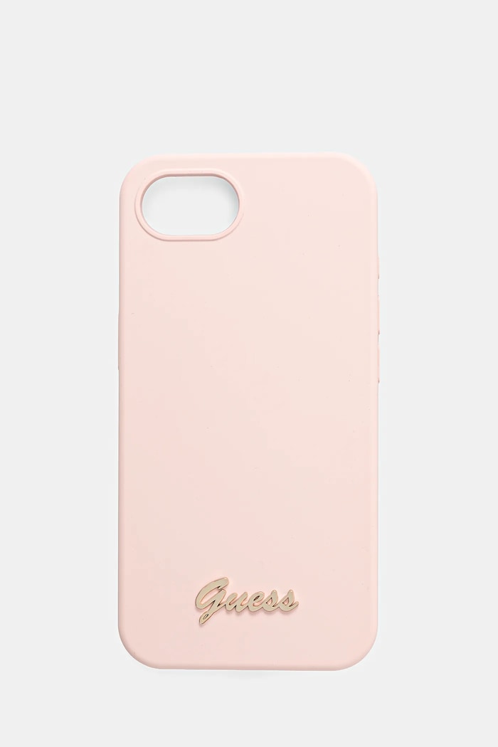 Puzdro na mobil Guess iPhone 16e na mobil ružová GUHMPSE4SMBSLP