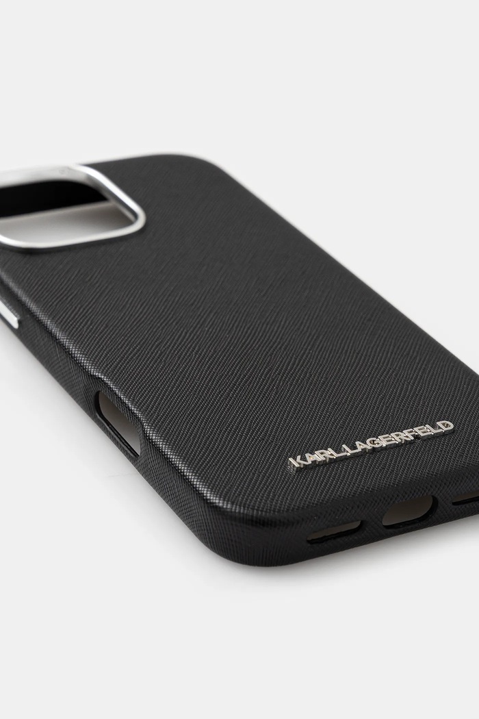 Karl Lagerfeld husă pentru telefon iPhone 16 Pro Max KLHMP16XPSAFWMCK negru AA00