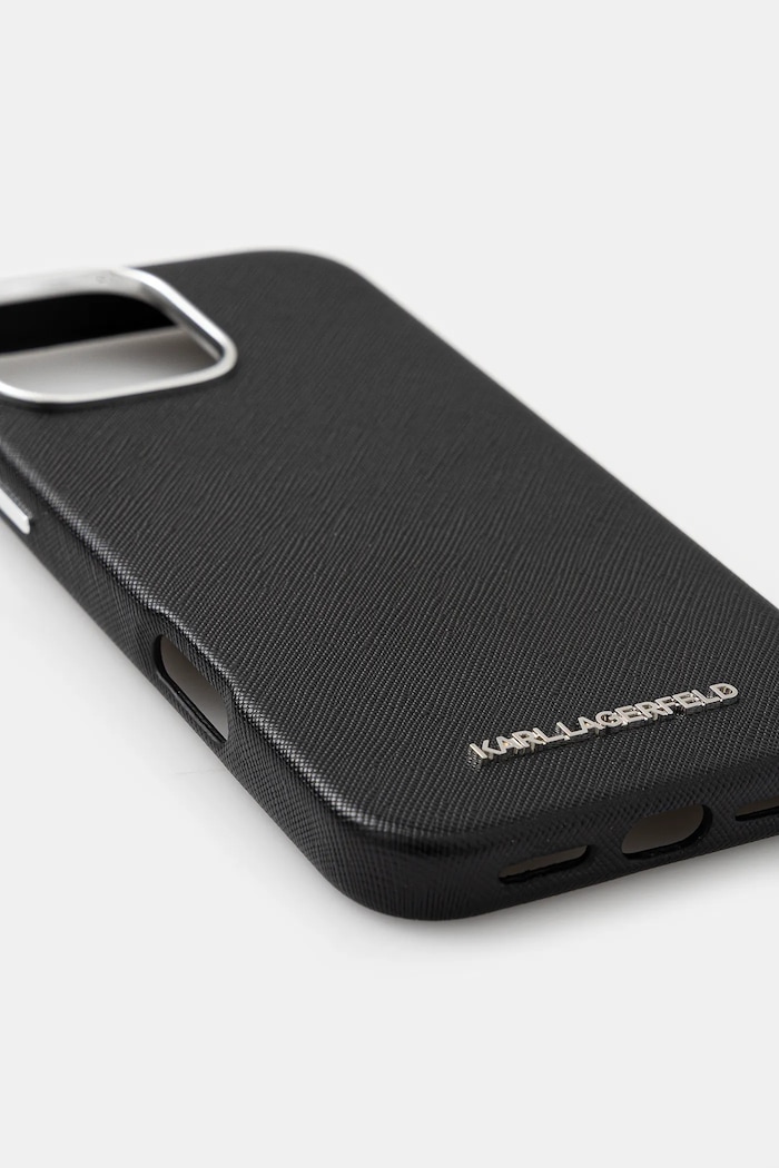 Karl Lagerfeld husă pentru telefon iPhone 16 Pro Max KLHMP16XPSAFWMCK negru AA00