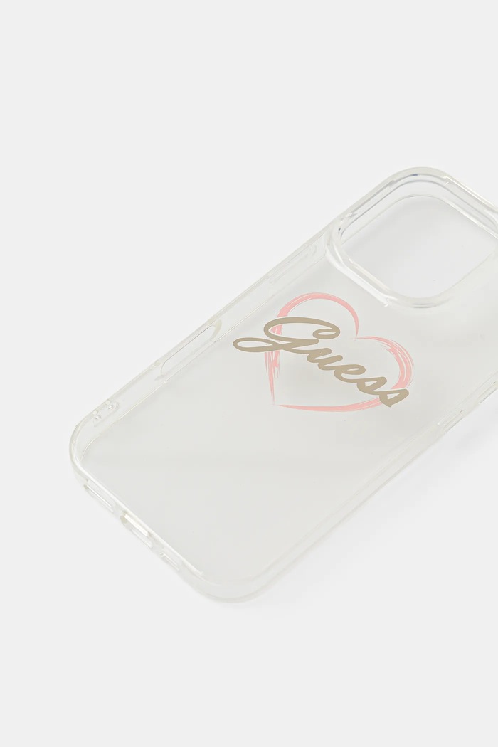 Guess husă pentru telefon iPhone 16 Pro 6.3" GUHCP16LHCHGSPT transparent AA00