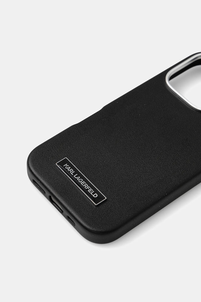 Puzdro na mobil Karl Lagerfeld iPhone 16 Pro 6.3" KLHMP16LPGMSRPK čierna AA00
