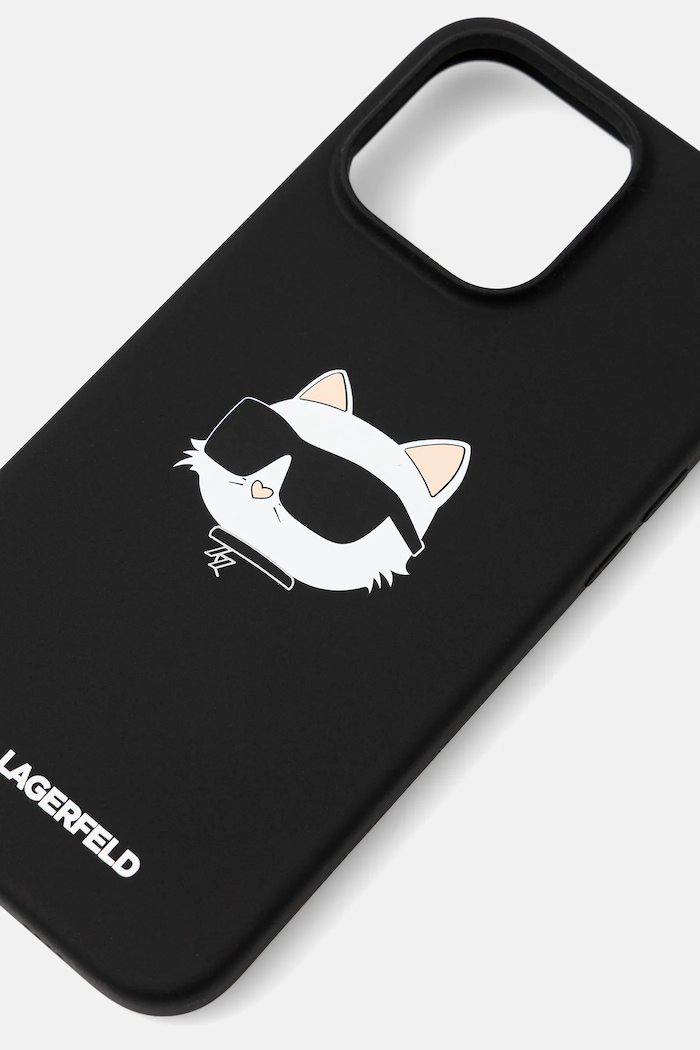 Karl Lagerfeld Husă pentru telefon iPhone 16 Pro Max 6.9" KLHMP16XSCHPPLK negru AA00