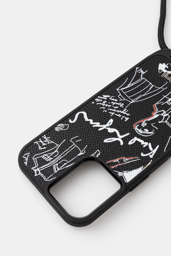 Obal na telefon Karl Lagerfeld iPhone 16 KLHCP16SPGGRMPCK černá AA00
