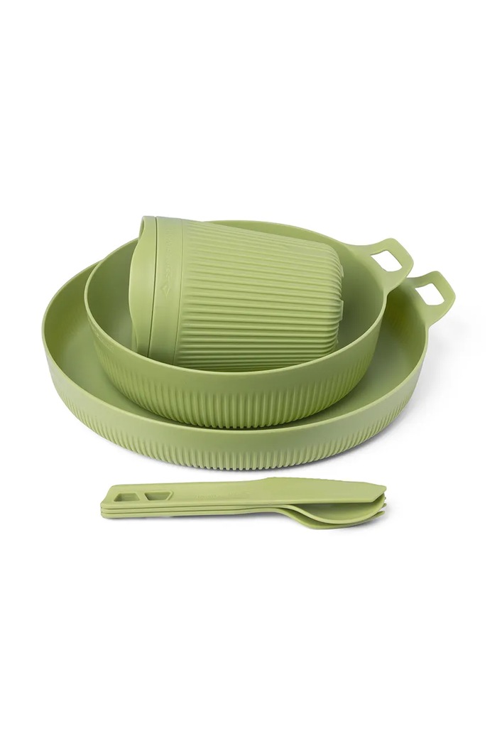Sea to Summit zestaw naczyń turystycznych Horizon Dinnerware - 6 elementów STS054802 zielony AA00