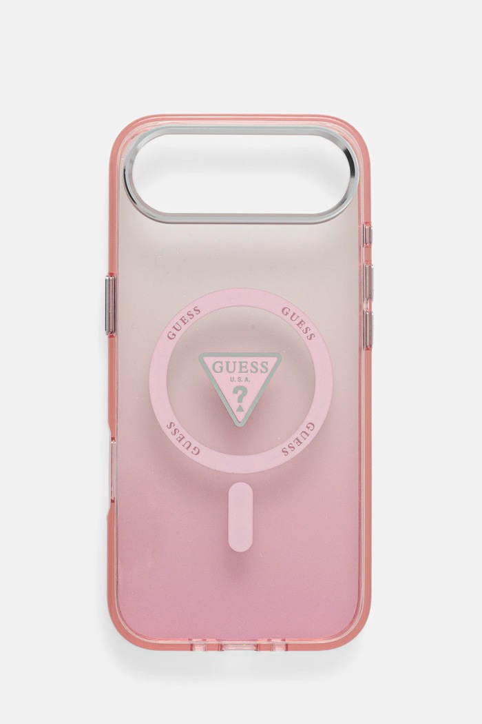 Puzdro na mobil Guess iPhone 17 Air na mobil ružová GUHMP17MHGTMLCGP