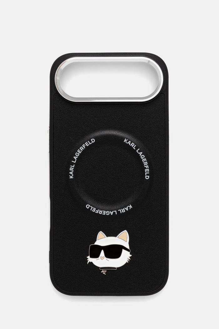 Obal na telefon Karl Lagerfeld iPhone 17 Air na mobil černá KLHMP17MPSMLRCHK