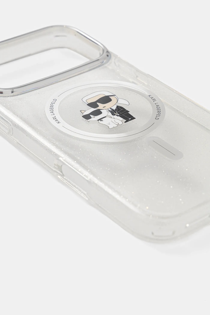 Karl Lagerfeld Telefon tok iPhone 17 Pro Max KLHMP17XHGKCNOT ezüst AA00