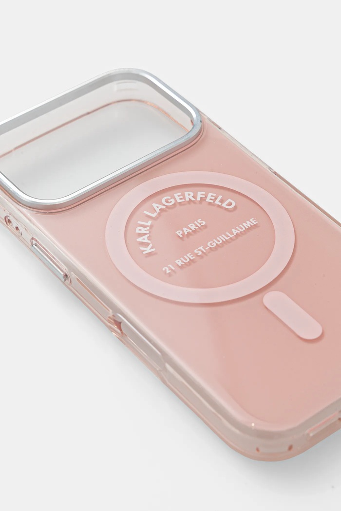 Karl Lagerfeld telefon tok iPhone 17 Pro KLHMP17LHKRSGPP rózsaszín AA00