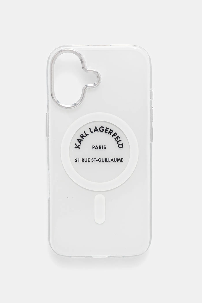 Puzdro na mobil Karl Lagerfeld iPhone 17 na mobil priesvitná KLHMP17SHKRSGPT
