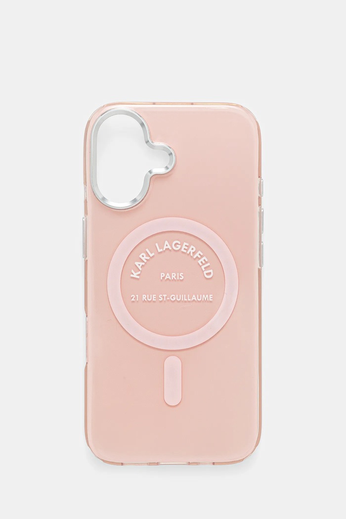 Puzdro na mobil Karl Lagerfeld iPhone 17 na mobil ružová KLHMP17SHKRSGPP