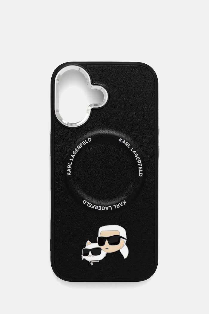 Etui za telefon Karl Lagerfeld iPhone 17 print crna KLHMP17SPSMLRKCK