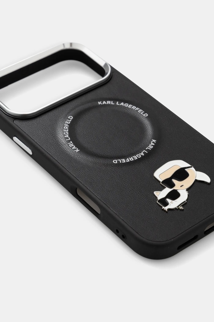 Puzdro na mobil Karl Lagerfeld iPhone 17 Pro Max KLHMP17XPSMLRKCK čierna AA00